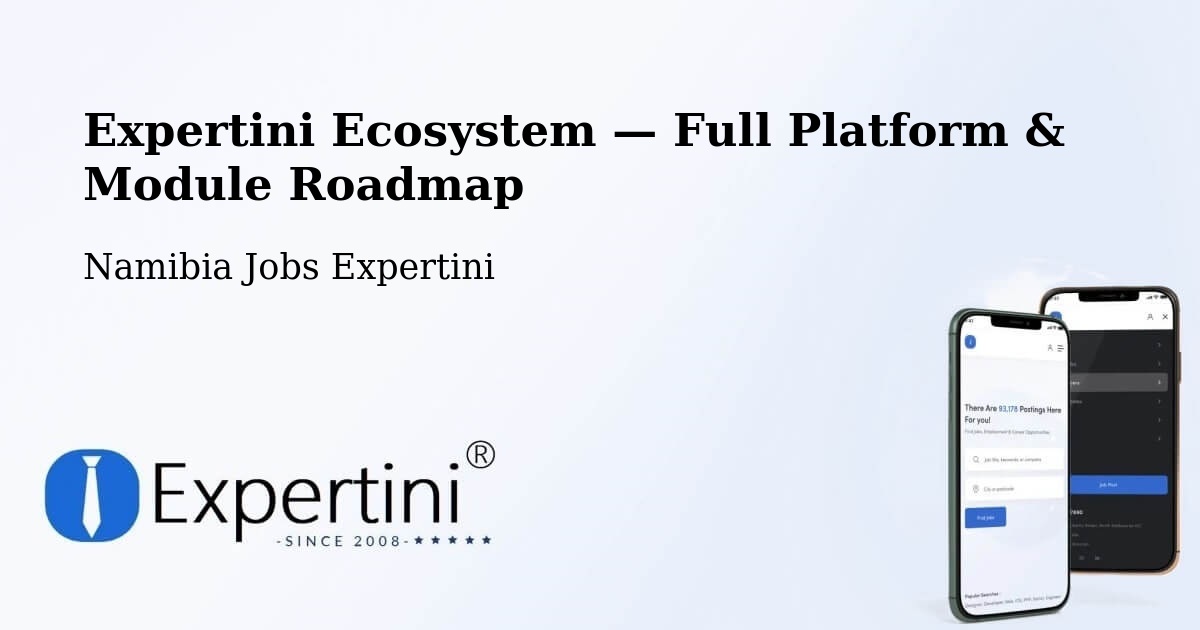 Expertini Ecosystem — Full Platform & Module Roadmap – Otavi
